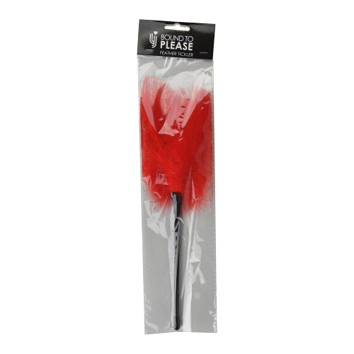 Bound to Please Feather Tickler Red - PL4YHOUSE - PL4YHOUSE - Bound to Please - Spanking Paddles and Floggers - Bound to Please Feather Tickler Red - {{ sex }} - {{ adult_toys }} - {{ UK }} - {{ christmas }} - {{ anal sex toys }} - {{ bondage }} - {{ dildos }} - {{ essentials }} - {{ male sex toys }} - {{ lingerie }} - {{ vibrators }}