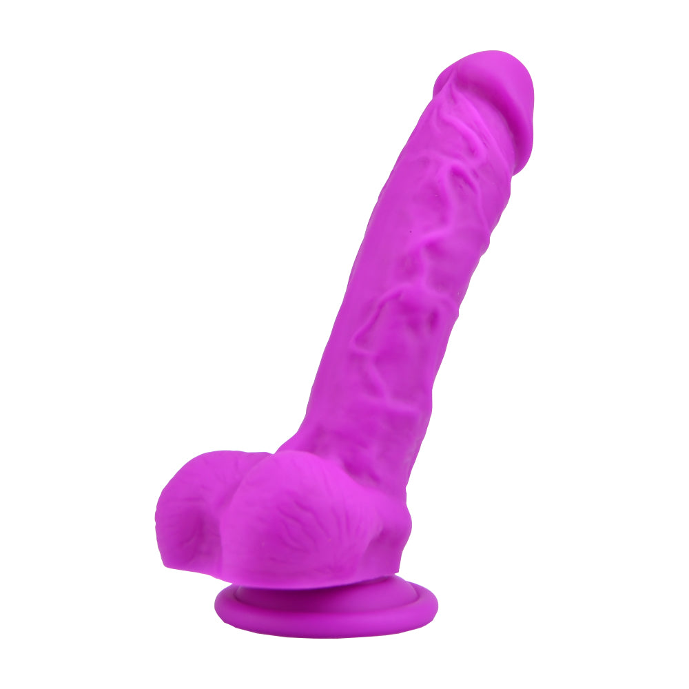 Loving Joy 8 Inch Realistic Silicone Dildo with Suction Cup and Balls Purple - PL4YHOUSE - PL4YHOUSE - Loving Joy - Dildos - Loving Joy 8 Inch Realistic Silicone Dildo with Suction Cup and Balls Purple - {{ sex }} - {{ adult_toys }} - {{ UK }} - {{ christmas }} - {{ anal sex toys }} - {{ bondage }} - {{ dildos }} - {{ essentials }} - {{ male sex toys }} - {{ lingerie }} - {{ vibrators }}