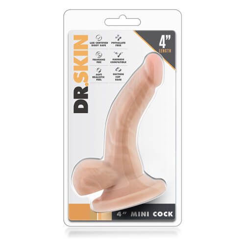 Realistic 4 Inch Suction Base Cock with Balls - PL4YHOUSE - PL4YHOUSE - Blush Novelties - Suction Cup Dildos - Realistic 4 Inch Suction Base Cock with Balls - {{ sex }} - {{adult_toys}} - {{UK}} - {{ christmas }}