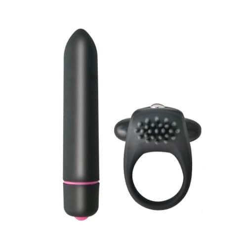 Vibrating Cockring and 10 Function Bullet Couples Kit - PL4YHOUSE - PL4YHOUSE - Vibrating Cockring and 10 Function Bullet Couples Kit - Nasstoys - Sex Toy Kits - Vibrating Cockring and 10 Function Bullet Couples Kit - {{ sex }} - {{adult_toys}} - {{UK}} - {{ christmas }}
