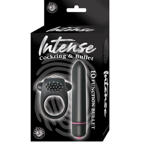 Vibrating Cockring and 10 Function Bullet Couples Kit - PL4YHOUSE - PL4YHOUSE - Nasstoys - Sex Toy Kits - Vibrating Cockring and 10 Function Bullet Couples Kit - {{ sex }} - {{adult_toys}} - {{UK}} - {{ christmas }}