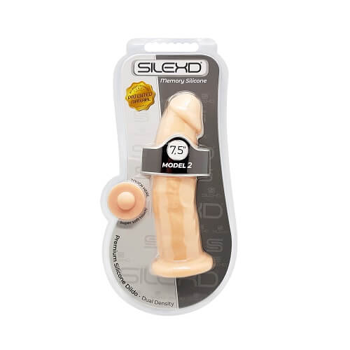SilexD 7.5 inch Realistic Silicone Dual Density Dildo with Suction Cup - PL4YHOUSE - PL4YHOUSE - SilexD - Realistic Dildos - SilexD 7.5 inch Realistic Silicone Dual Density Dildo with Suction Cup - {{ sex }} - {{adult_toys}} - {{UK}} - {{ christmas }}