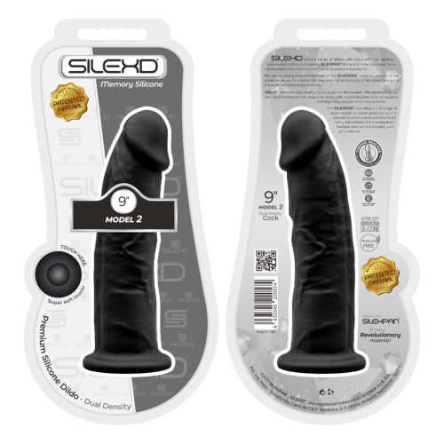 SilexD 9 inch Realistic Girthy Silicone Dual Density Dildo with Suction Cup Black - PL4YHOUSE - PL4YHOUSE - SilexD - Realistic Dildos - SilexD 9 inch Realistic Girthy Silicone Dual Density Dildo with Suction Cup Black - {{ sex }} - {{adult_toys}} - {{UK}} - {{ christmas }}