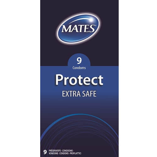 Mates Protect Extra Safe Condoms 9 Pack - PL4YHOUSE - PL4YHOUSE - Mates Protect Extra Safe Condoms 9 Pack - Mates - Condoms - Mates Protect Extra Safe Condoms 9 Pack - {{ sex }} - {{ adult_toys }} - {{ UK }} - {{ christmas }} - {{ anal sex toys }} - {{ bondage }} - {{ dildos }} - {{ essentials }} - {{ male sex toys }} - {{ lingerie }} - {{ vibrators }}