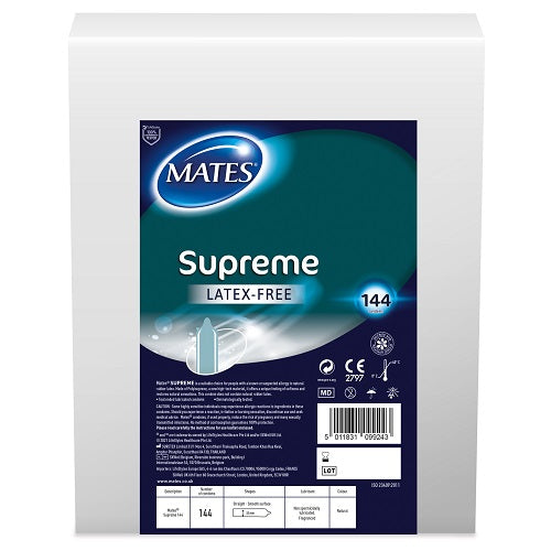 Mates Supreme Condom BX144 Clinic Pack - PL4YHOUSE - PL4YHOUSE - Mates Supreme Condom BX144 Clinic Pack - Mates - Condoms - Mates Supreme Condom BX144 Clinic Pack - {{ sex }} - {{adult_toys}} - {{UK}} - {{ christmas }}