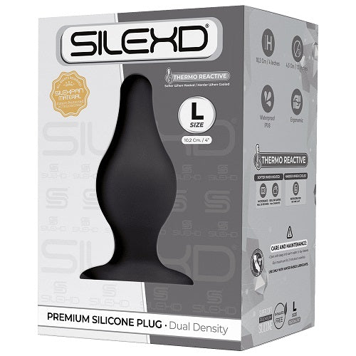 SilexD Dual Density Tapered Silicone Butt Plug Large - PL4YHOUSE - PL4YHOUSE - Silexd - Butt Plugs - SilexD Dual Density Tapered Silicone Butt Plug Large - {{ sex }} - {{adult_toys}} - {{UK}} - {{ christmas }}